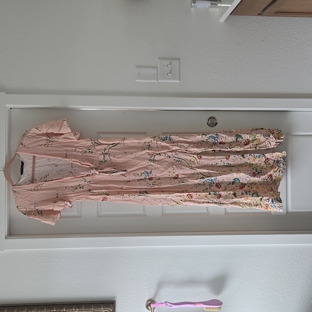 Zara Spring High Slit Dress 🌸